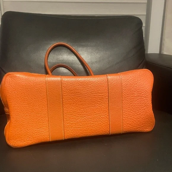 Authentic Hermès Garden Party 36 Tote Bag– Orange (Vintage) - Picture 2 of 11